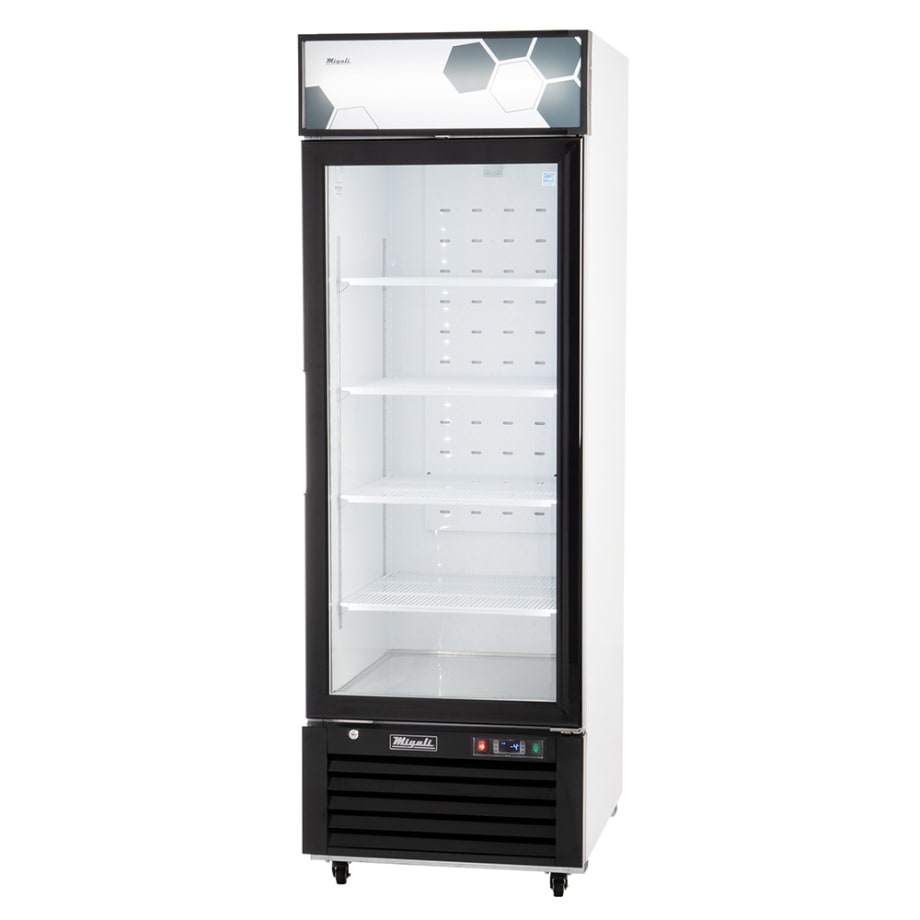 Migali C-23FM-HC 27" One Section Display Freezer w/ Swing Door - Bottom Mount Compressor, White,...