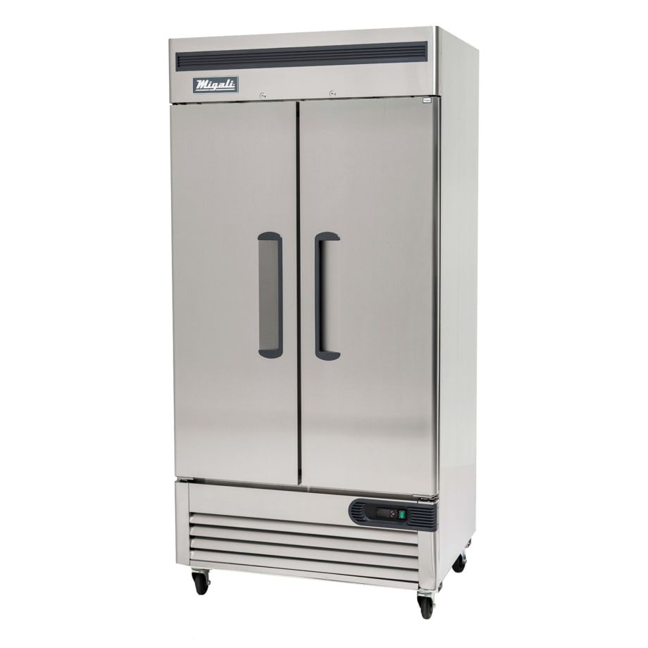 Migali C-2FB-35-HC 39 1/2" Competitor Series® Two Section Reach In Freezer, (2) Left/Right Hinge...