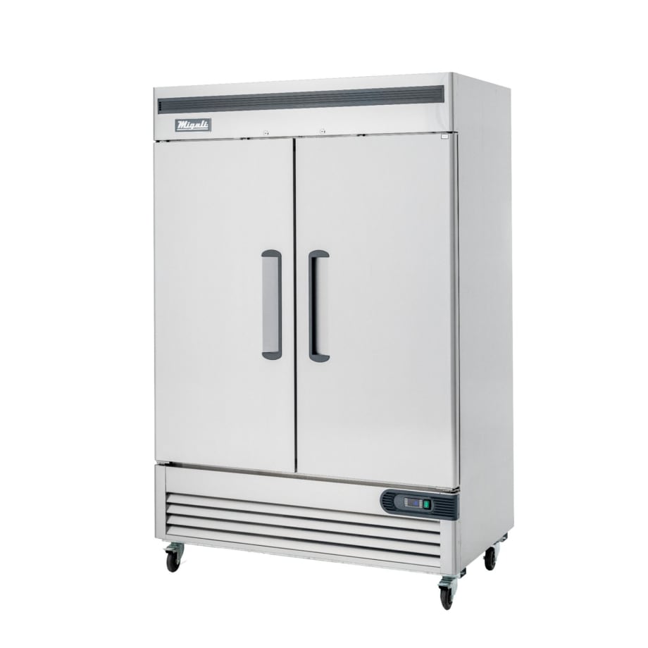 Migali C-2FB-HC 54 2/5" Competitor Series® Two Section Reach In Freezer, (2) Left/Right Hinge Solid...