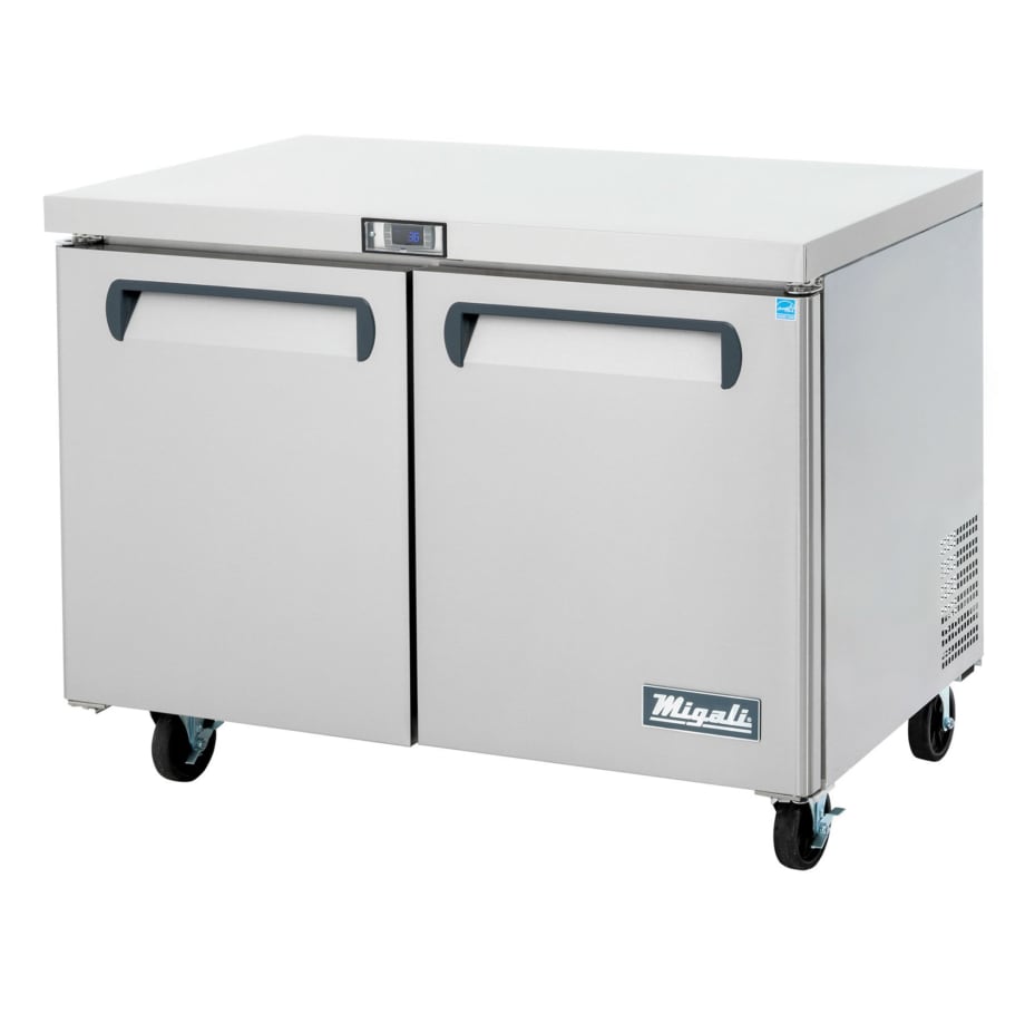 Migali C-U48R-HC 48 1/5" W Undercounter Refrigerator w/ (2) Sections & (2) Doors, 115v