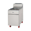 Migali C-F75-LP 21" Floor Model LP Gas Full Pot Fryer w/ 75 lbs, 5 Burners, 150.000 BTU