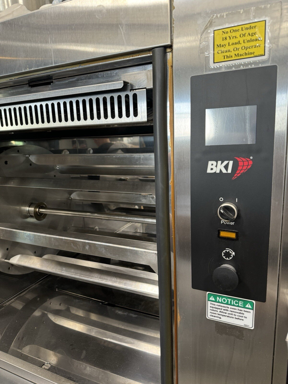 BKI VGG-8 Electric 40-Bird Commercial Rotisserie Oven | 208V/3Ph | USED | Clean & Working