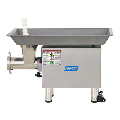 PRO-CUT KG-22-W-SS #22 Stainless Steel 1HP Electric Meat Grinder