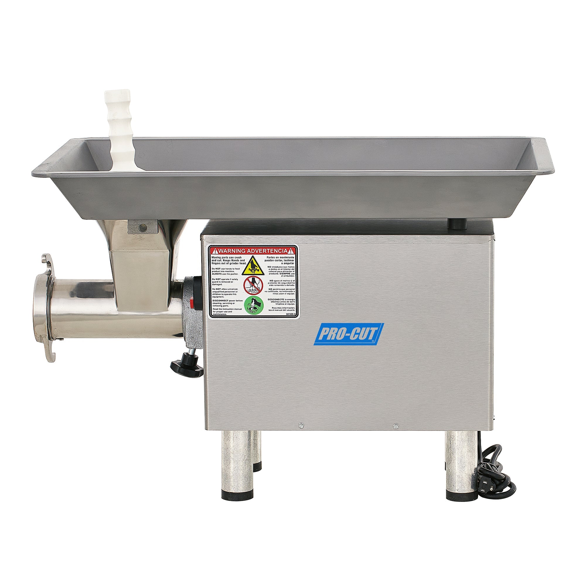 PRO-CUT KG-22-WXP-SS #22 Stainless Steel 2 HP Electric Meat Grinder