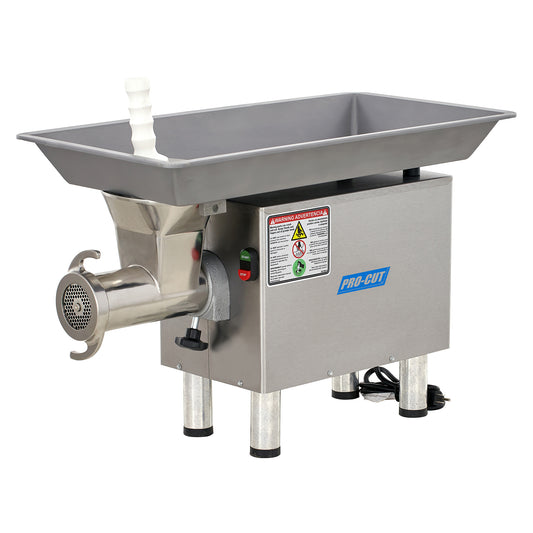 PRO-CUT KG-22-WXP-SS #22 Stainless Steel 2 HP Electric Meat Grinder