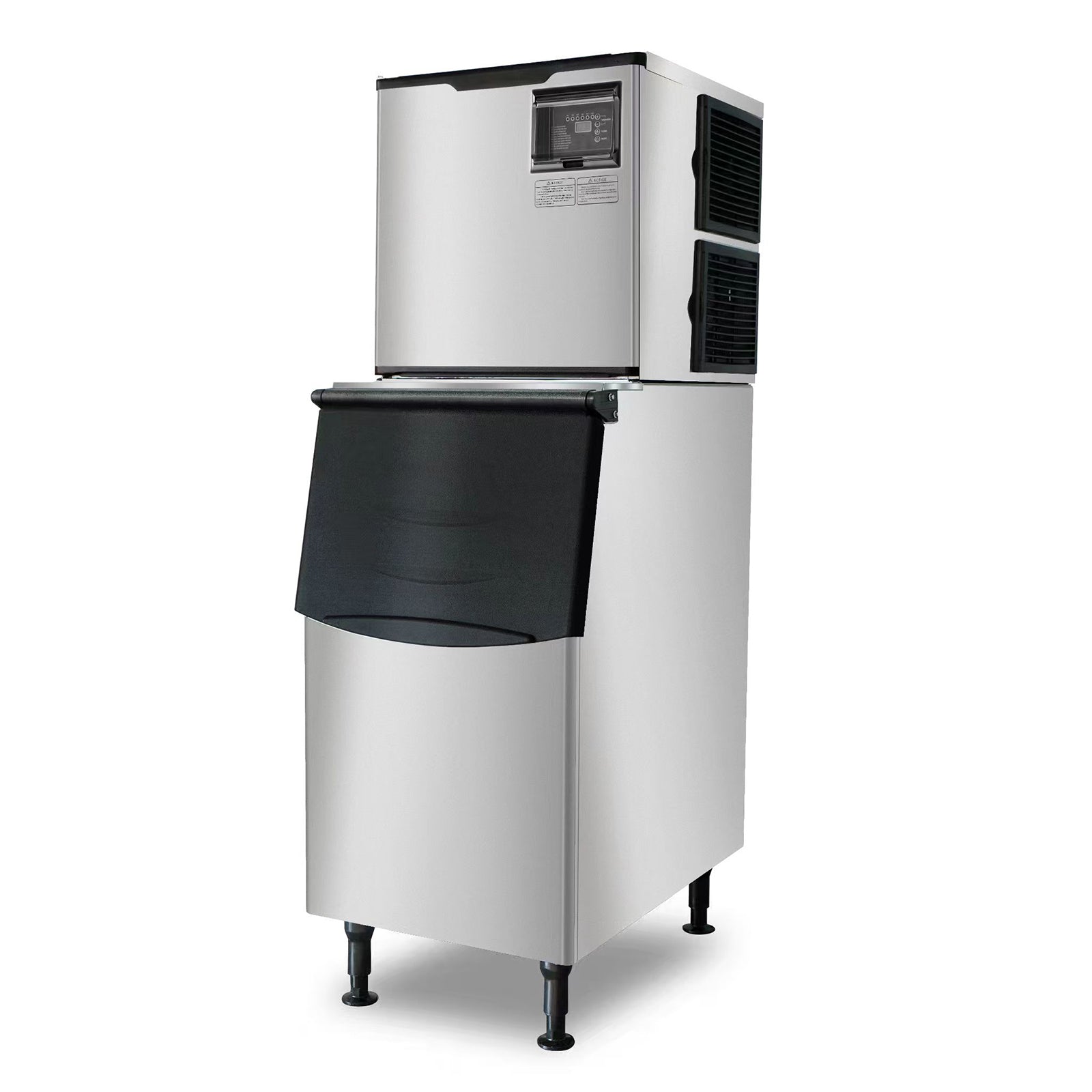 WESTLAKE Commercial Ice Maker Machine 350 lb/Day with 308 lb Bin | Air Cooled Full Cube Ice Machine for Restaurant