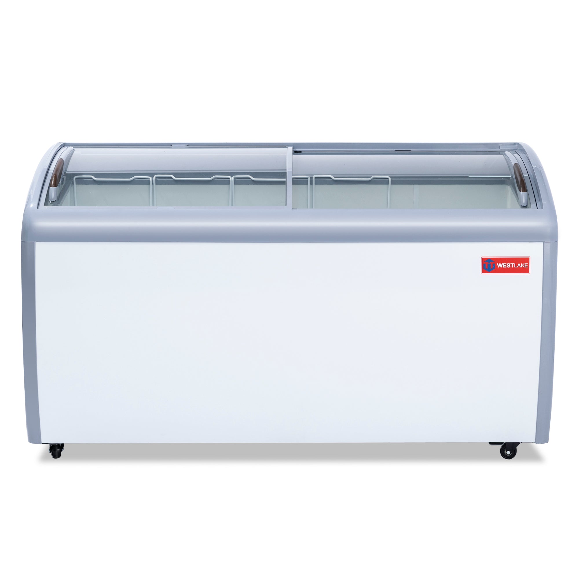 WESTLAKE Commercial Ice Cream Display Freezer 60" 16 Cu.ft | ETL Listed 2-in-1 Sliding Glass Door for Store Supermarket