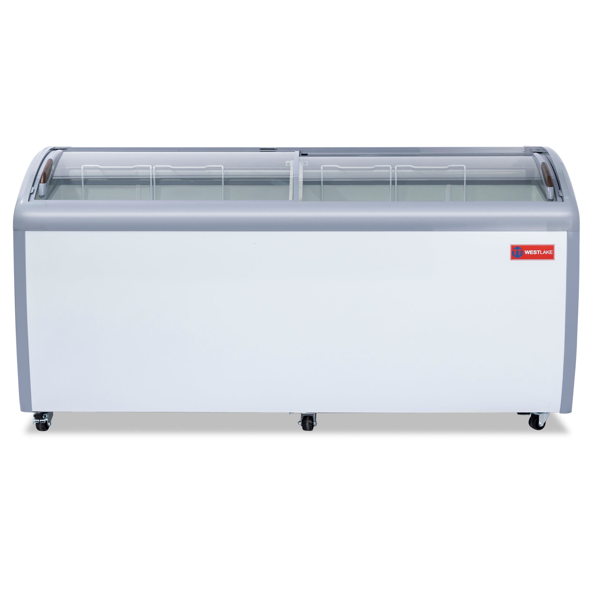 WESTLAKE Commercial Ice Cream Display Freezer 71" 20 Cu.ft | ETL Listed 2-in-1 Sliding Glass Door for Store Supermarket