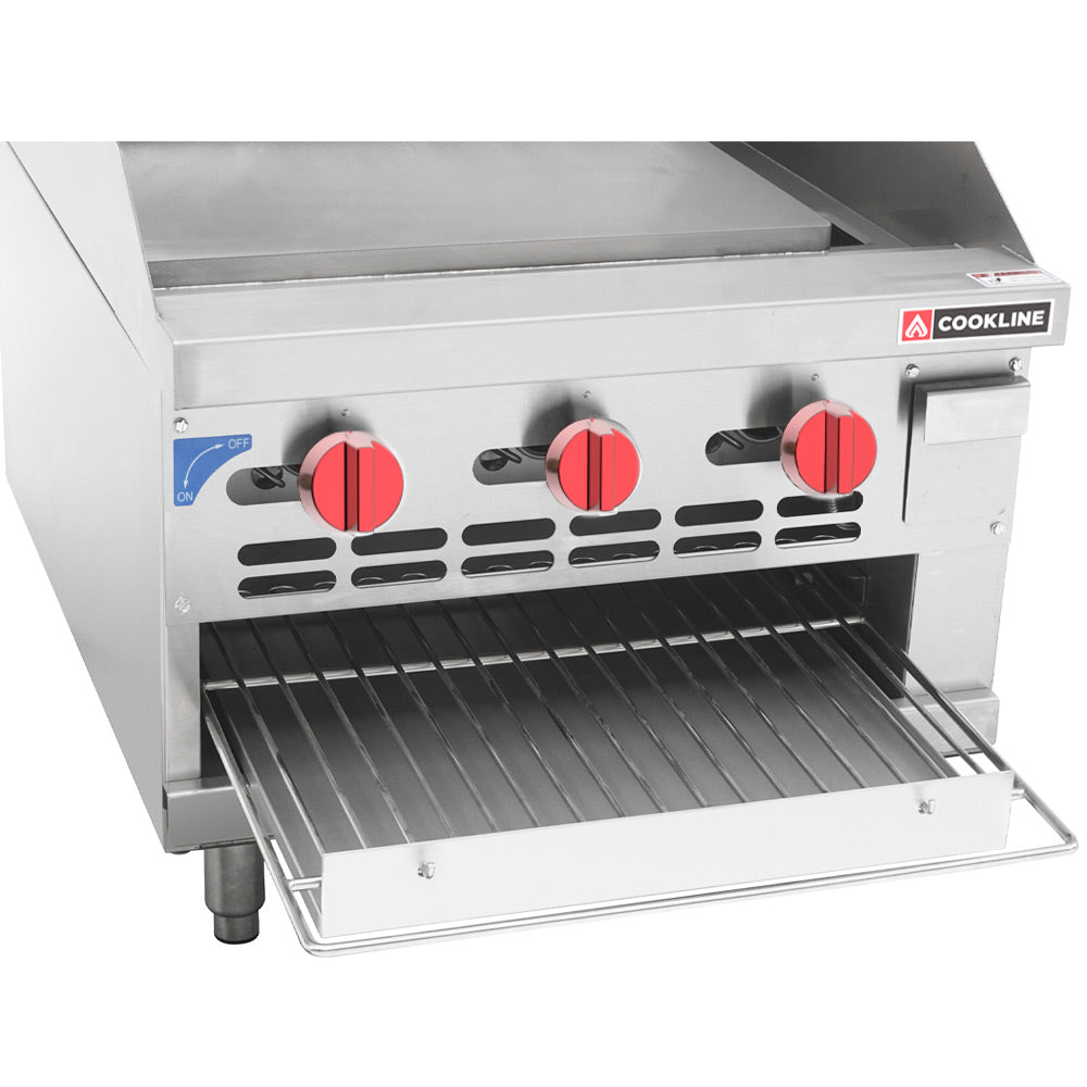 Cookline RGB-24M 24" Commercial Countertop Griddle - 54,000 BTU
