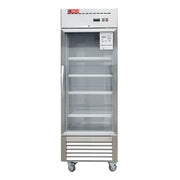 WESTLAKE Commercial Refrigerator Merchandiser 27" 1-Glass Door 23 Cu.ft Stainless Steel | Embraco ETL Display Cooler Reach-In for Restaurant
