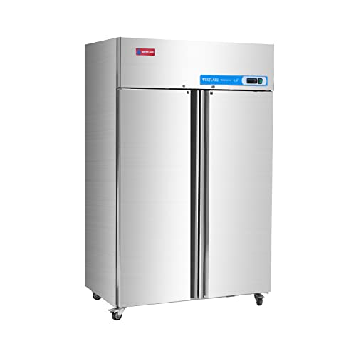 WESTLAKE Commercial Freezer, 48"W 2 door Reach in Solid 36 Cu.ft for Restaurant, Bar, Shop, etc