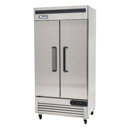 Migali C-2FB-35-HC 39 1/2" Competitor Series® Two Section Reach In Freezer, (2) Left/Right Hinge...