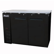 Migali C-BB48-HC 48 3/4" Bar Refrigerator - 2 Swinging Solid Doors, 115v
