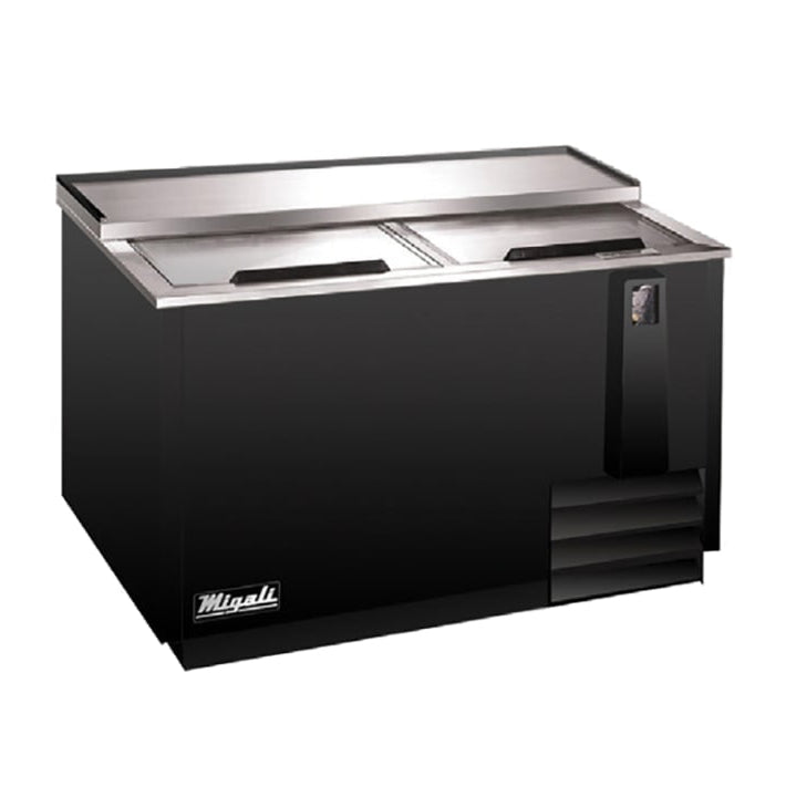 Migali C-HBC50-HC 50" Forced Air Bottle Cooler - Holds (396) 12 oz Bottles, Lid Locks, 115v