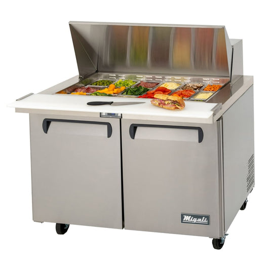 Migali C-SP48-18BT-HC 48 1/5" Competitor Series® Sandwich/Salad Prep Table w/ Refrigerated Base,...