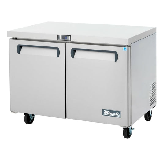 Migali C-U48R-HC 48 1/5" W Undercounter Refrigerator w/ (2) Sections & (2) Doors, 115v