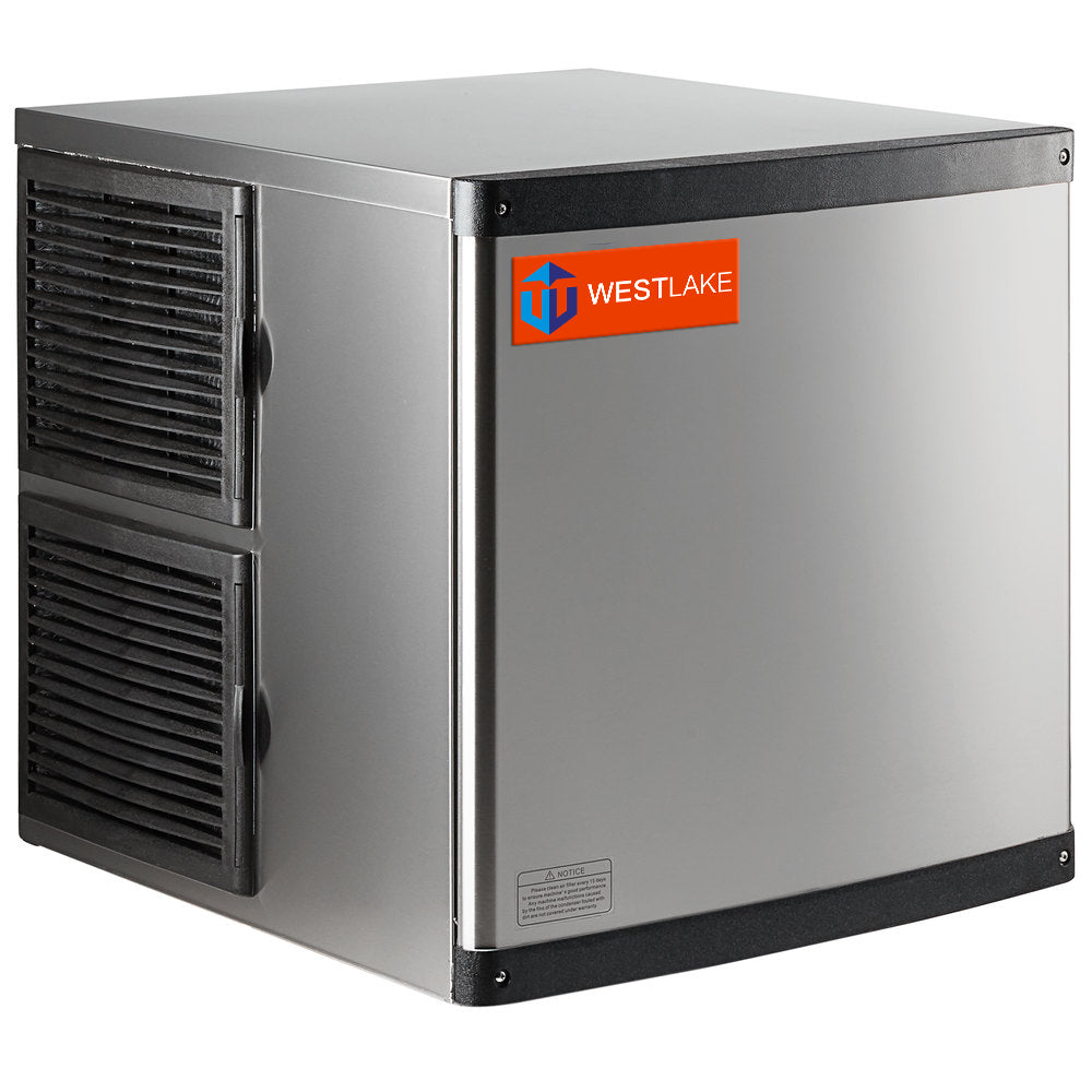WESTLAKE Commercial Ice Maker Head 22" 350 lb/Day | Air Cooled Modular Cube Ice Machine for Restaurant