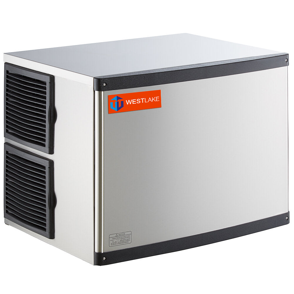 WESTLAKE Commercial Ice Maker Head 30" 500 lb/Day | Air Cooled Modular Cube Ice Machine for Restaurant