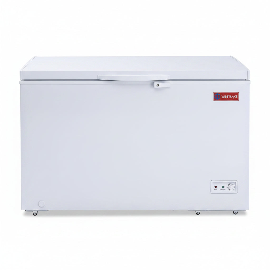 WESTLAKE Commercial 12 Cu.Ft Chest Freezer Deep Freezer | ETL Listed, DOE & Energy Star, Manual Defrost, Convertible Thermostat, Lock & Basket, for Restaurant Garage Store