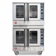 WESTLAKE Commercial Gas Convection Oven 39" Double Deck Full Size 120,000 BTU Stainless Steel | ETL Certified for Restaurant