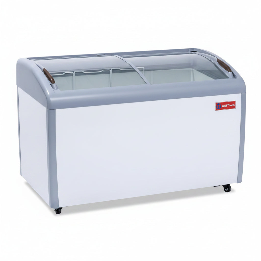WESTLAKE Commercial Ice Cream Display Freezer 50" 13 Cu.ft | ETL Listed 2-in-1 Sliding Glass Door for Store Supermarket
