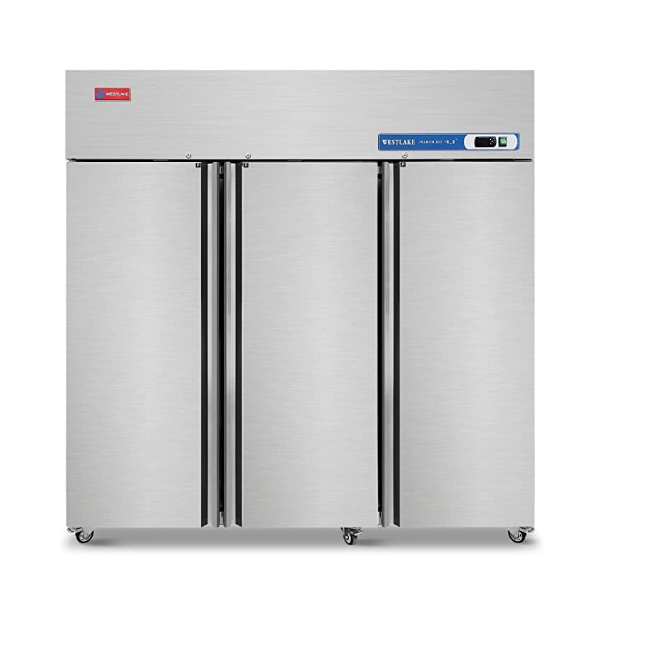 WESTLAKE Commercial Freezer 72" 3-Door 54 Cu.ft Stainless Steel | Embraco ETL DOE Reach-In for Restaurant