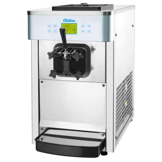 Coldline NEO-C1 Coldline NEO-C1 Countertop Soft Serve Ice Cream Machine with 1 Hopper commercial restaurant equipment