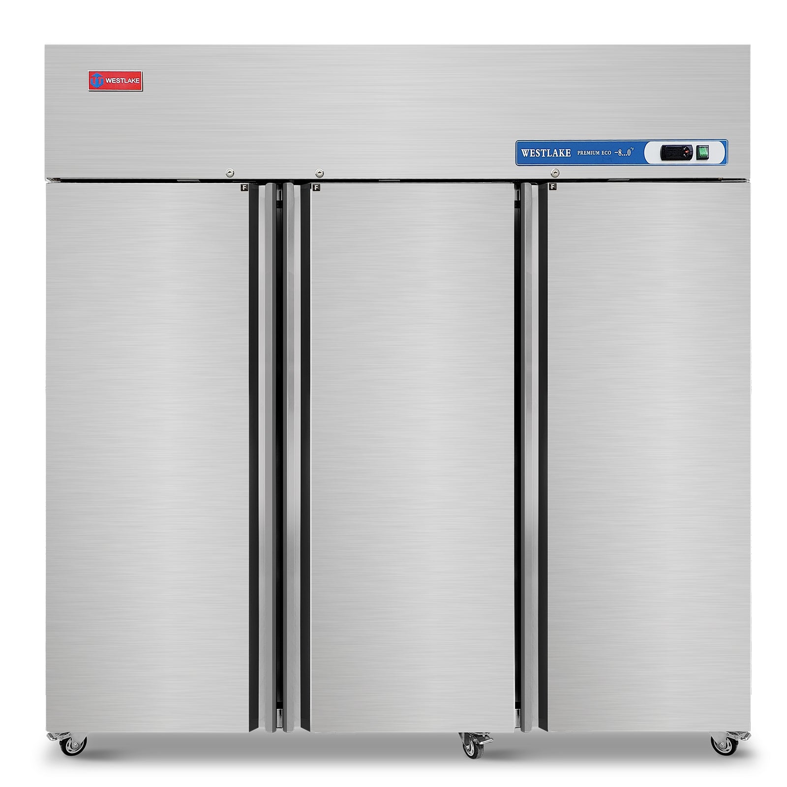 WESTLAKE Commercial Freezer, 72"W 3 Door Reach-in 54 Cu.ft for Restaurant, Bar, Shop, etc