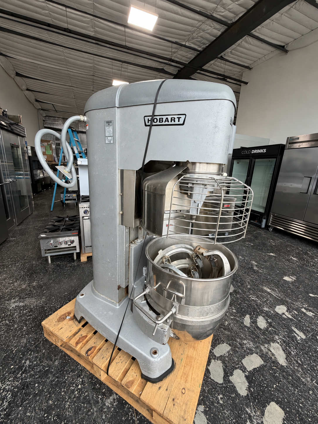 Used Hobart HL1400N Legacy 140 Qt Planetary Mixer