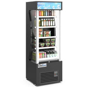 Coldline AOC-28-B Coldline AOC-28-B 28" Black Open Air Refrigerated Display Merchandiser commercial restaurant equipment
