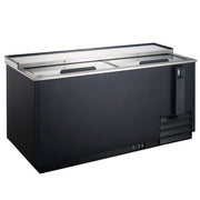 Coldline BBC-65 Coldline BBC-65 65" Horizontal Reach-In Black Bottle Cooler - 18 Cu. Ft. commercial restaurant equipment