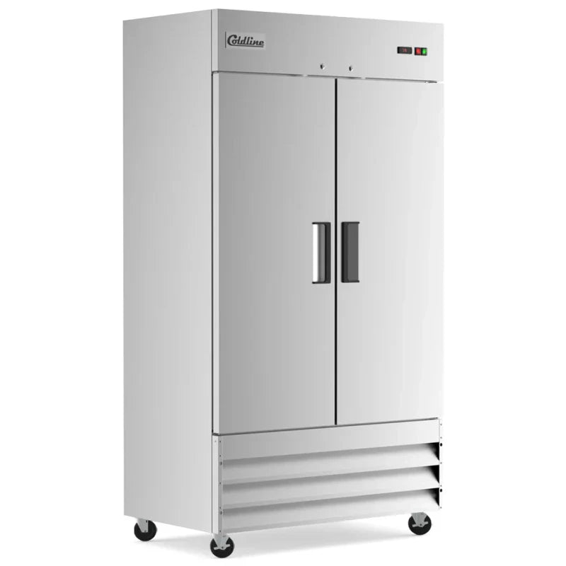 Coldline C35F Coldline C35F 40" Solid Double Door Commercial Reach-In Freezer, Stainless Steel commercial restaurant equipmen