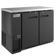 Coldline CBB-48 Coldline CBB-48 48" Black Counter Height Narrow Solid Door Back Bar Refrigerator commercial restaurant equipm