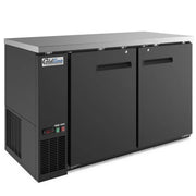 Coldline CBB-60 Coldline CBB-60 60" Black Counter Height Narrow Solid Door Back Bar Refrigerator commercial restaurant equipm