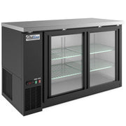 Coldline CBB-60G-SL Coldline CBB-60G-SL 60” Refrigerated Narrow Black Sliding Glass Door Back Bar Cooler commercial restauran