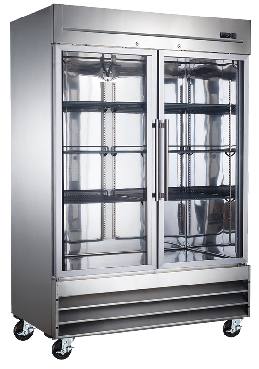 2 Glass Door Refrigerator