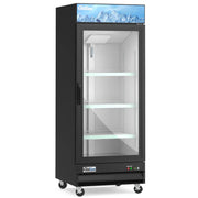 Coldline D10-B Coldline D10-B 27” Single Glass Swing Door Merchandiser Freezer - Black commercial restaurant equipment