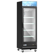 Coldline D12-B Coldline D12-B 27” Single Glass Swing Door Merchandiser Freezer - Black commercial restaurant equipment