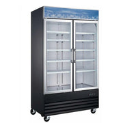 Coldline D48-B Coldline D48-B 48" Double Glass Swing Door Merchandising Freezer - Black commercial restaurant equipment