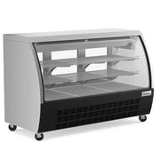 Coldline DC64-B Coldline DC64-B 64" Black Curved Glass Refrigerated Deli Display Case commercial restaurant equipment
