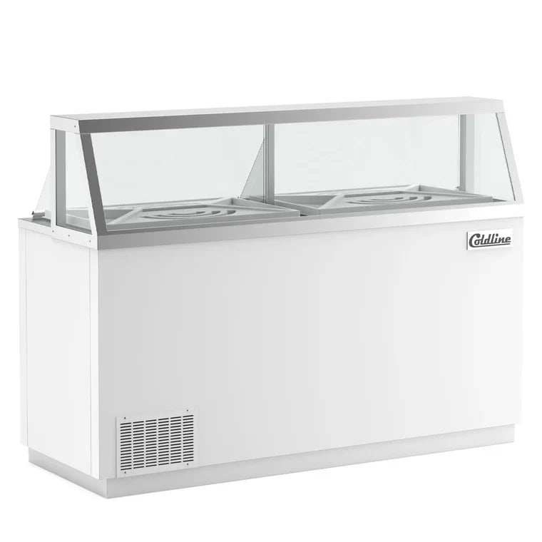 Coldline DIP-66 Coldline DIP-66 68" Ice Cream Dipping Cabinet Freezer | (12) Tub Capacity commercial restaurant equipment