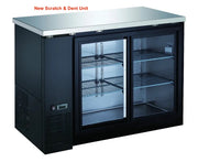 Drago DRBB48GS 48.9" Sliding Glass Door Back Bar Cooler – 12 Cu. Ft.