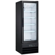 Coldline G10-B Coldline G10-B 21″ Single Glass Swing Door Merchandiser Refrigerator - Black commercial restaurant equipment