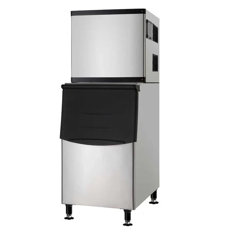Coldline ICE400M-HA Coldline Ice ICE400M-HA 22” 400 lb. Ice Machine Air Cooled Half Cube Modular with Bin commercial restaura