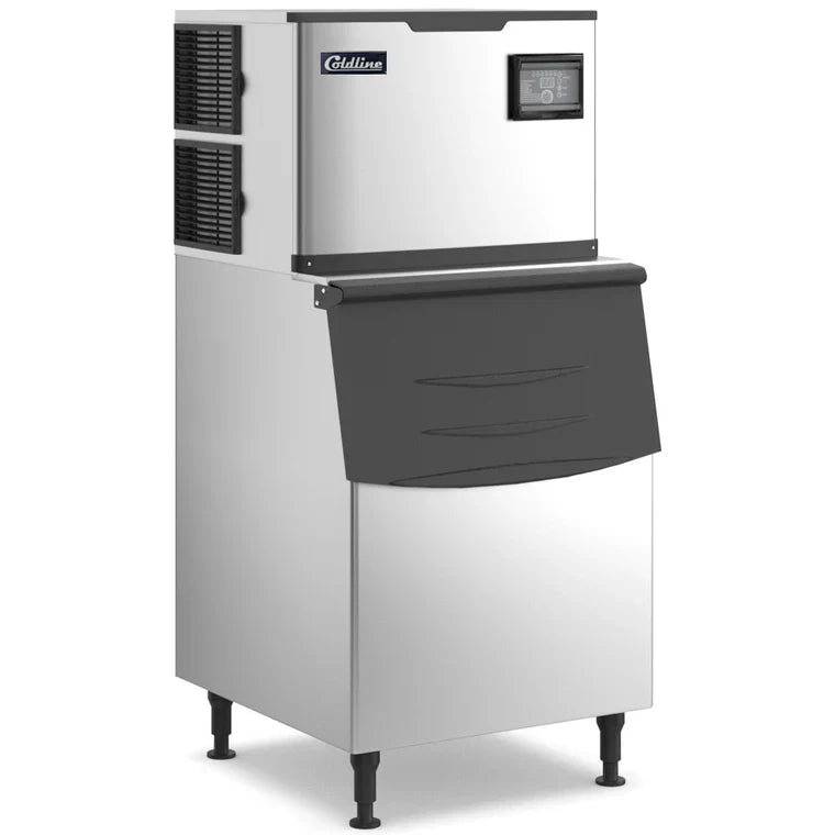 Coldline ICE550M-HA Coldline ICE550M-HA 30” 550 lb. Ice Machine Air Cooled Half Cube Modular with Bin commercial restaurant e