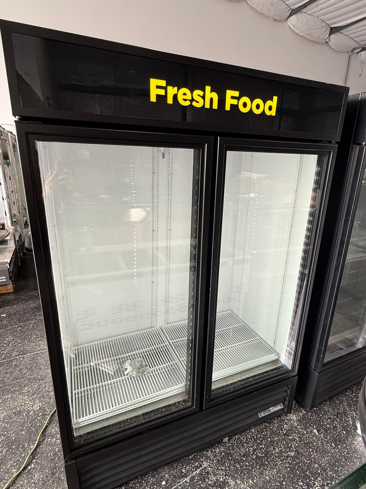Used True GDM-49-HC 2 Glass Door Merchandiser Refrigerator – Commercial Display Cooler