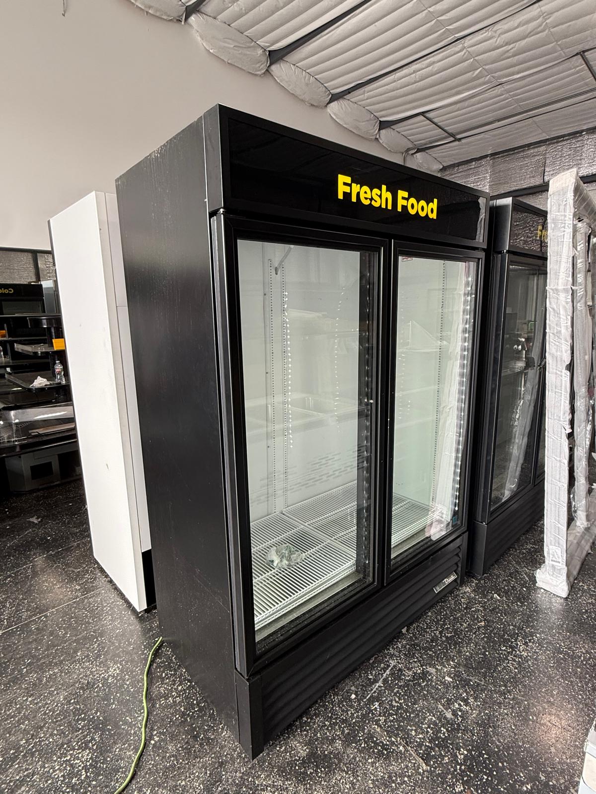Used True GDM-49-HC 2 Glass Door Merchandiser Refrigerator – Commercial Display Cooler