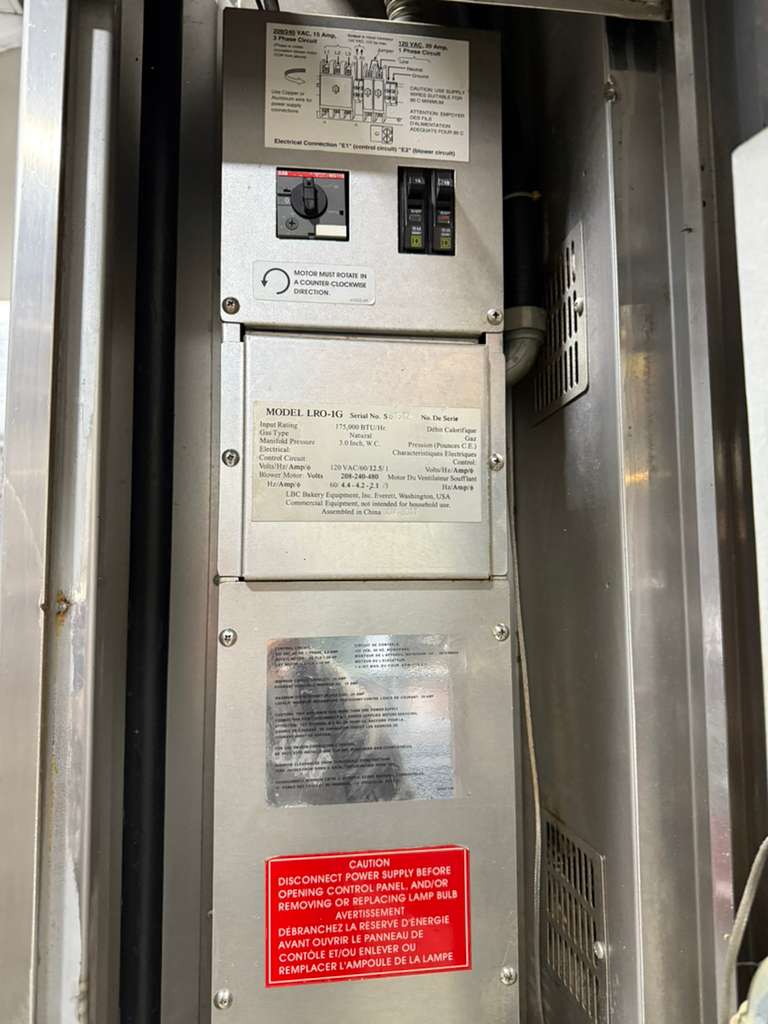 Used LBC LRO-1G Gas Rotating Rack Oven