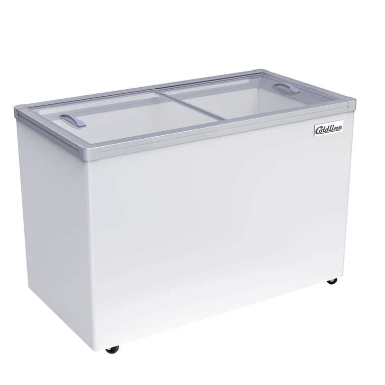 Coldline SD54 Coldline SD54 54" Glass Top Ice Cream Freezer - 13 Cu. Ft. commercial restaurant equipment