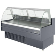 Coldline SDC72 Coldline SDC72 72" Refrigerated Curved Glass Meat Deli Case with Rear Storage commercial restaurant equipment
